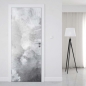 Preview: Türfolie in Grau mit marmorierter Nebeloptik Artikelbild 1