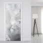 Preview: Türfolie in Grau mit marmorierter Nebeloptik Artikelbild 1