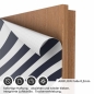 Preview: Türfolie Markante Zebra‑Streifen AIRFLOW Folie