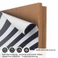 Preview: Türfolie Markante Zebra‑Streifen AIRFLOW Folie