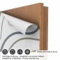 Preview: Türfolie Konturlinien in Naturtönen AIRFLOW Folie