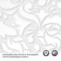 Preview: Türfolie Florale Ornamenten Detailbild 2