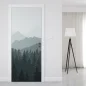 Preview: Türfolie Bergpanorama & sanfter Tannenwald Artikelbild 1