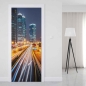 Preview: Türfolie Lichtspur Metropole Artikelbild 1