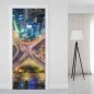 Preview: Türfolie Metropolen Neon Kreuzung Artikelbild 1