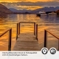 Preview: Türfolie Steg bei Sonnenuntergang Detailbild 2