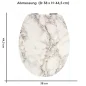Preview: Wc-Deckel Aufkleber beiger Marmoroptik Variante 38 x 44 cm