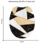 Preview: Wc-Deckel Aufkleber Marmor Mosaik Variante 38 x 44 cm