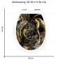 Preview: Wc-Deckel Aufkleber schwarz goldenes Marmoroptik Variante 30 x 36 cm