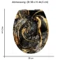 Preview: Wc-Deckel Aufkleber schwarz goldenes Marmoroptik Variante 38 x 44 cm
