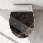 Preview: Wc-Deckel Aufkleber Marmoroptik in braun Artikelbild 1