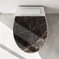 Preview: Wc-Deckel Aufkleber Marmoroptik in braun Artikelbild 1