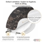 Preview: Wc-Deckel Aufkleber Marmoroptik in braun, hell Detailbild 1