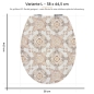 Preview: Wc-Deckel Aufkleber Klassische Patchwork Variante 38 x 44 cm