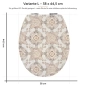 Preview: Wc-Deckel Aufkleber Klassische Patchwork Variante 38 x 44 cm