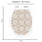 Preview: Wc-Deckel Aufkleber Klassische Patchwork Variante 30 x 36 cm