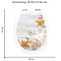 Preview: Wc-Deckel Aufkleber Muschel & Seesterne Variante 30 x 36 cm