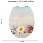 Preview: Wc-Deckel Aufkleber Areia Variante 38 x 44 cm