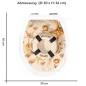 Preview: WC-Deckel Aufkleber Willkommen an Board Variante 30 x 36 cm