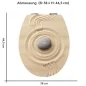 Preview: WC-Deckel Aufkleber Zen & Sand Variante 38 x 44 cm