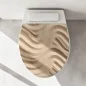 Preview: WC-Deckel Aufkleber Linien im Sand Artikelbild 1