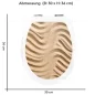 Preview: WC-Deckel Aufkleber Linien im Sand Variante 30 x 36 cm