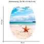 Preview: WC-Deckel Aufkleber Seestern am Meer Variante 38 x 44 cm