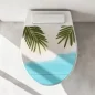 Preview: WC-Deckel Aufkleber karibisches Flair Artikelbild 1