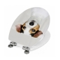 Preview: WC-Deckel Aufkleber Jack Russell Terrier Detailbild der Folie
