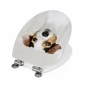 Preview: WC-Deckel Aufkleber Jack Russell Terrier Detailbild der Folie