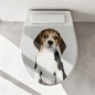 Preview: WC-Deckel Aufkleber Beagle Artikelbild 1