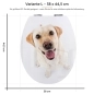 Preview: WC-Deckel Aufkleber Labrador Variante 38 x 44 cm