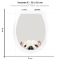Preview: WC-Deckel Aufkleber Bulldogge Variante 30 x 36 cm