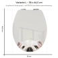 Preview: WC-Deckel Aufkleber Bulldogge Variante 38 x 44 cm