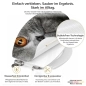 Preview: WC-Deckel Aufkleber graue Katze mit orangenen Augen Detailbild der Folie
