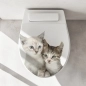 Preview: WC-Deckel Aufkleber Kittys Artikelbild 1