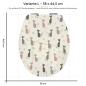 Preview: WC-Deckel Aufkleber Cat Lady Variante 38 x 44 cm