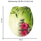 Preview: Wc Deckel Aufkleber Zen Steine und Orchidee Abmessung 38 x 44,5 cm