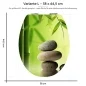 Preview: Wc-Deckel Aufkleber Steine & Bambus Variante 38 x 44 cm