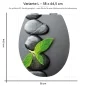 Preview: Wc-Deckel Aufkleber Spa & Stones Variante 38 x 44 cm