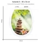 Preview: Wc-Deckel Aufkleber Zen Stones Variante 30 x 36 cm