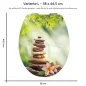 Preview: Wc-Deckel Aufkleber Zen Stones Variante 38 x 44 cm