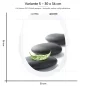 Preview: Wc-Deckel Aufkleber Spa Natursteine Variante 30 x 36 cm
