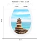 Preview: Wc-Deckel Aufkleber Zen Balance Variante 30 x 36 cm