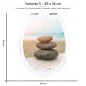 Preview: Wc-Deckel Aufkleber harmonische Zen Steine Variante 30 x 36 cm