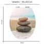 Preview: Wc-Deckel Aufkleber harmonische Zen Steine Variante 38 x 44 cm