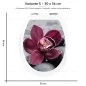 Preview: Wc-Deckel Aufkleber Orchidee Variante 30 x 36 cm
