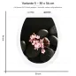 Preview: Wc-Deckel Aufkleber Orchideen & Steine Variante 30 x 36 cm
