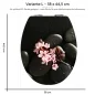 Preview: Wc-Deckel Aufkleber Orchideen & Steine Variante 38 x 44 cm