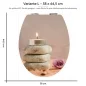 Preview: Wc-Deckel Aufkleber Candle Zen Stones Variante 38 x 44 cm